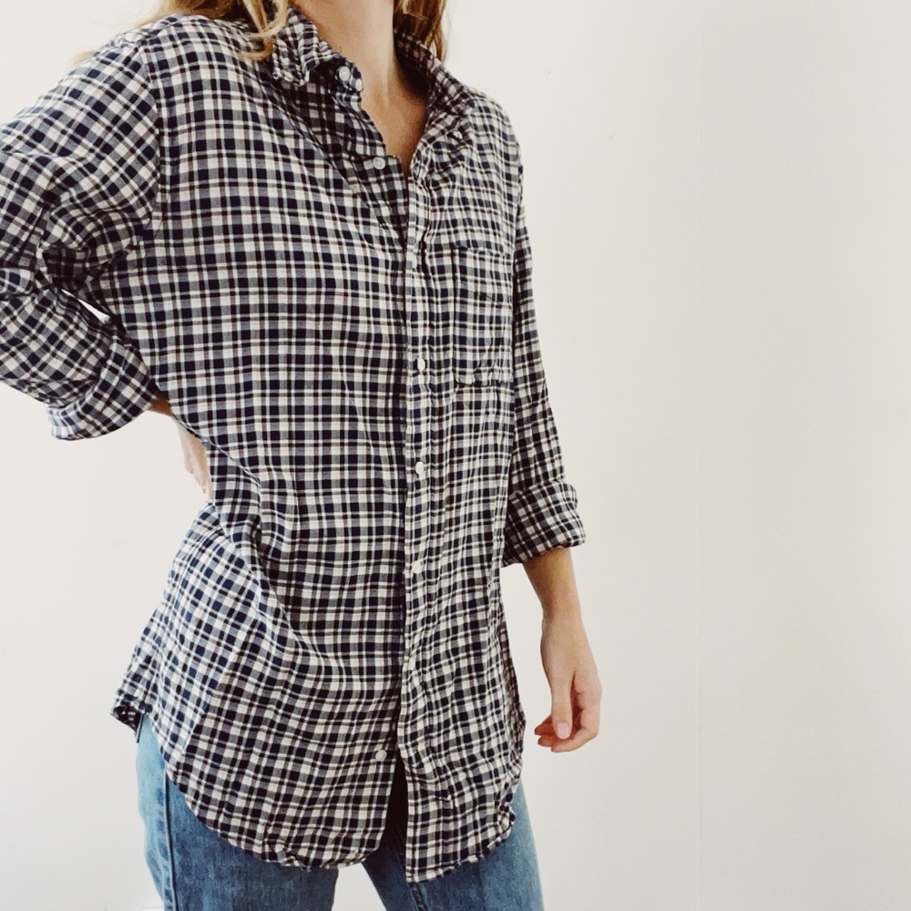 Checked American Apparel button up shirt